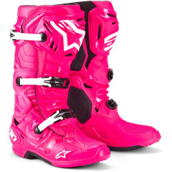 Boty TECH 10, ALPINESTARS (růžová/černá/bílá) 2025