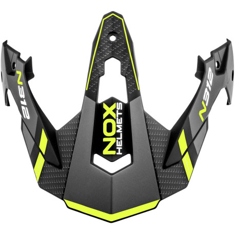 Kšilt pro přilby N312 DRONE, NOX (černá matná,žlutá)