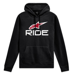 Mikina RIDE HOODIE 3, ALPINESTARS (černá/bílá/červená)