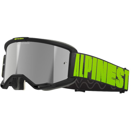 Brýle VISION 5 HOLLOW, ALPINESTARS (šedá/žlutá fluo, zrcadlové stříbrné plexi) 2025