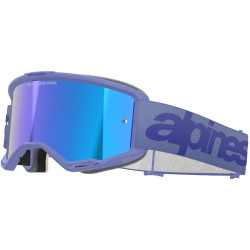 Brýle VISION 5 WORDMARK, ALPINESTARS (fialová, zrcadlové modré plexi) 2025