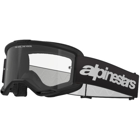 Brýle VISION 3 WORDMARK, ALPINESTARS (černá, čiré plexi) 2025