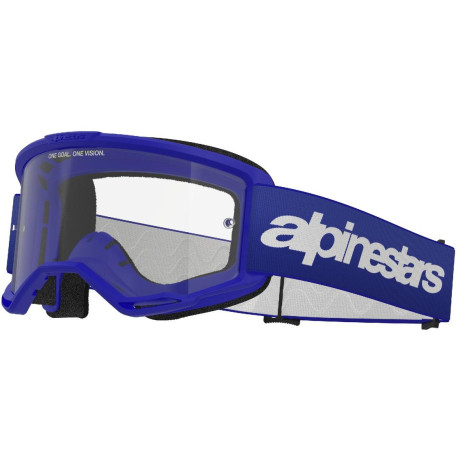 Brýle VISION 3 WORDMARK, ALPINESTARS (modrá, čiré plexi) 2025