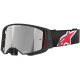 Brýle SUPERTECH CORP, ALPINESTARS (černá/červená, zrcadlové stříbrné plexi) 2025