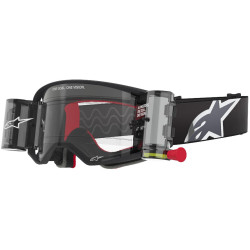 Brýle SUPERTECH CORP ROLL-OFF WIDE VISION, ALPINESTARS (černá/šedá, čiré plexi a roll-off systém) 2025