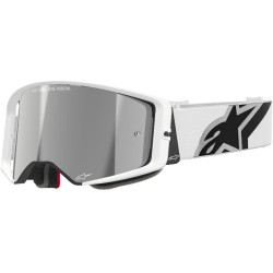 Brýle SUPERTECH CORP, ALPINESTARS (bílá, zrcadlové stříbrné plexi) 2025