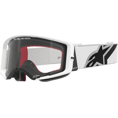 Brýle SUPERTECH CORP, ALPINESTARS (bílá, čiré plexi) 2025