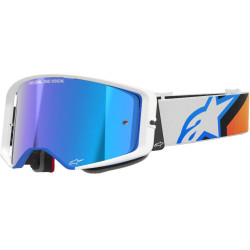 Brýle SUPERTECH CORP, ALPINESTARS (modrá/oranžová, zrcadlové modré plexi) 2025