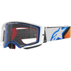 Brýle SUPERTECH CORP, ALPINESTARS (modrá/oranžová, čiré plexi) 2025