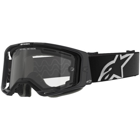 Brýle VISION 8 CORP, ALPINESTARS (černá, dvojité antifog čiré plexi) 2025