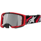 Brýle VISION 8 LUAR, ALPINESTARS (červená/černá, zrcadlové stříbrné plexi) 2025