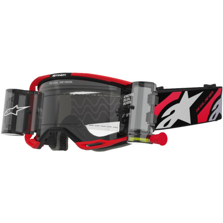 Brýle VISION 8 LUAR ROLL-OFF WIDE VISION, ALPINESTARS (červená/černá, čiré plexi a roll-off systém) 2025