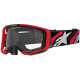 Brýle VISION 8 LUAR, ALPINESTARS (červená/černá, čiré plexi) 2025