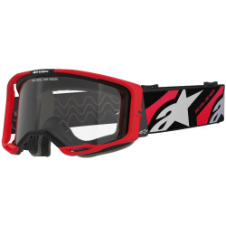 Brýle VISION 8 LUAR, ALPINESTARS (červená/černá, čiré plexi)