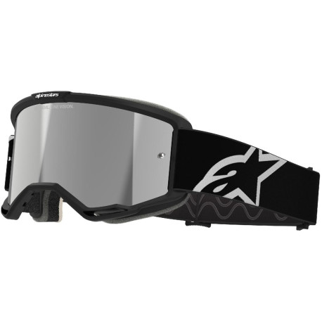 Brýle VISION 5 CORP, ALPINESTARS (černá, zrcadlové stříbrné plexi) 2025