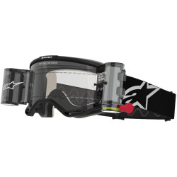 Brýle VISION 5 CORP ROLL-OFF WIDE VISION, ALPINESTARS (černá, čiré plexi a roll-off systém) 2025
