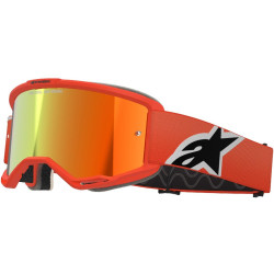 Brýle VISION 5 CORP, ALPINESTARS (oranžová, zrcadlové červené plexi) 2026