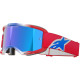 Brýle VISION 5 CORP, ALPINESTARS (červená/bílá/modrá, zrcadlové modré plexi) 2025