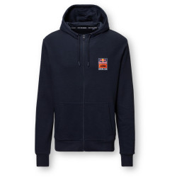 Mikina BACKPRINT , RED BULL KTM, (tmavě modrá)