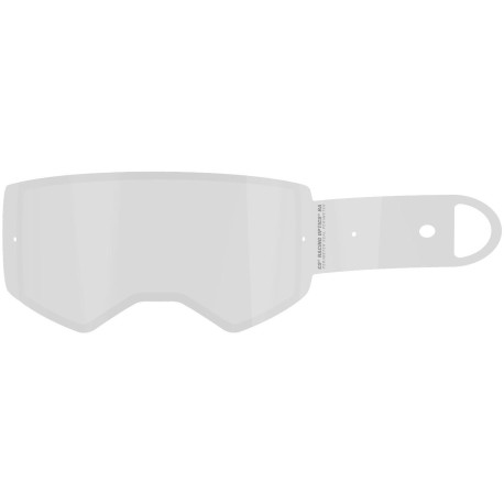 Strhávací slídy plexi RACING LAMINOVANÉ s OBVODOVÝM TĚSNĚNÍM pro brýle SUPERTECH, ALPINESTARS (14 vrstev v balení, čiré)
