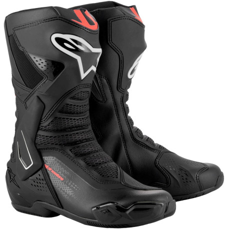 Boty SMX-6 3, ALPINESTARS (černá/červená fluo) 2025