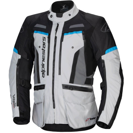 Bunda BOGOTA PRO DRYSTAR, ALPINESTARS (šedá/černá/modrá) 2025