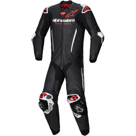 Jednodílná kombinéza GP-R7, TECH-AIR ready/kompatibilní, ALPINESTARS (černá/bílá/červená fluo) 2025