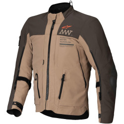 Bunda AMT-8 STRETCH DRYSTAR XF, ALPINESTARS (tmavě hnědá/tmavá khaki) 2025