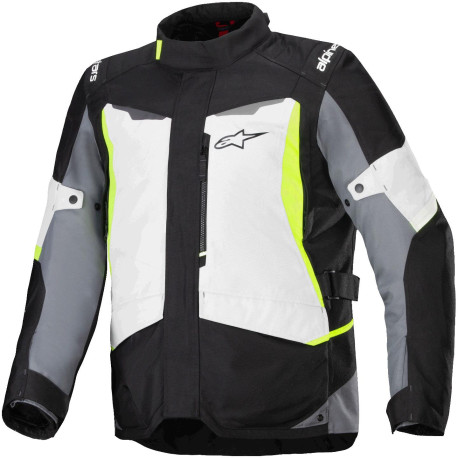 Bunda ST-1 WATERPROOF, ALPINESTARS (světle šedá/černá/žlutá fluo) 2025