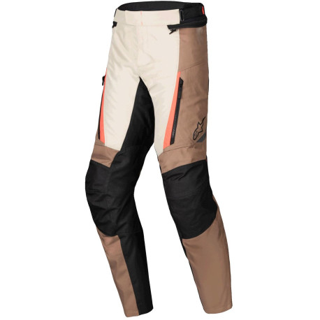 Kalhoty ST-1 WATERPROOF, ALPINESTARS (tmavá khaki/písková/černá/červená fluo) 2025
