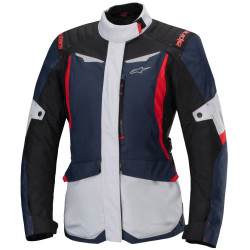 Bunda STELLA ST-1 WATERPROOF, ALPINESTARS (tmavě modrá/černá/červená) 2025
