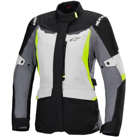 Bunda STELLA ST-1 WATERPROOF, ALPINESTARS (světle šedá/černá/žlutá fluo) 2025