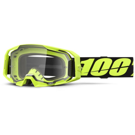 ARMATIC 100% brýle Neon Yellow, čiré plexi