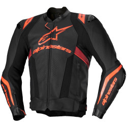 Bunda MISSILE 3 IGNITION, ALPINESTARS (černá/červená fluo/tmavě červená) 2025