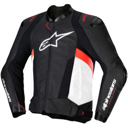 Bunda MISSILE 3, ALPINESTARS (černá/bílá/červená fluo) 2025