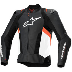 Bunda MISSILE 3 AIRFLOW, ALPINESTARS (černá/bílá/červená fluo) 2025