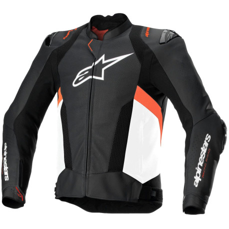 Bunda MISSILE 3 AIRFLOW, ALPINESTARS (černá/bílá/červená fluo) 2025