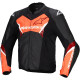 Bunda FASTER 3, ALPINESTARS (černá/červená fluo) 2025