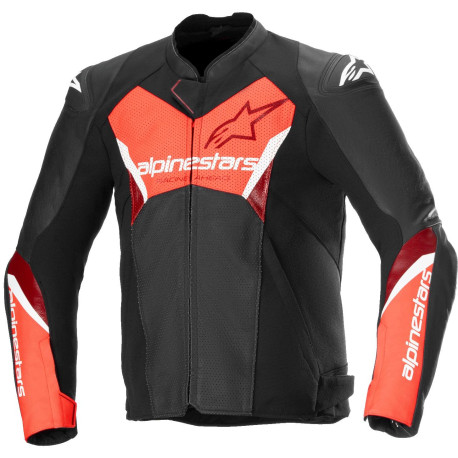 Bunda FASTER 3 AIRFLOW, ALPINESTARS (černá/červená fluo) 2025