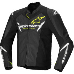 Bunda FASTER 3 AIRFLOW, ALPINESTARS (černá/bílá/žlutá fluo) 2025