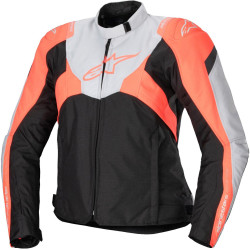 Bunda STELLA T-JAWS 4 WATERPROOF, ALPINESTARS (černá/světle šedá/červená fluo) 2026