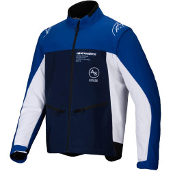 Bunda LITE-DURA SOFTSHELL, ALPINESTARS (modrá/bílá) 2025