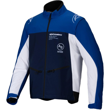Bunda LITE-DURA SOFTSHELL, ALPINESTARS (modrá/bílá) 2025