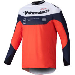 Dres PRO-DURA, ALPINESTARS (modrá/oranžová/bílá) 2025
