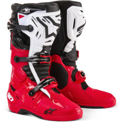 Boty TECH 10 ENDURO, ALPINESTARS (červená/černá/bílá) 2025