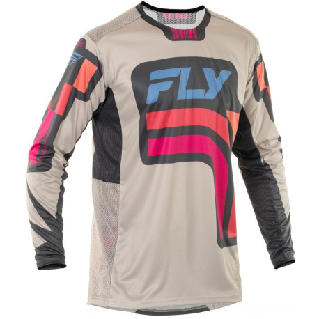 Dres LITE VICE, FLY RACING - USA 2025 (šedá/růžová)