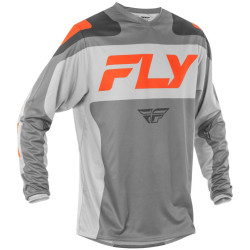 Dres F-16, FLY RACING - USA 2025 (šedá/oranžová)