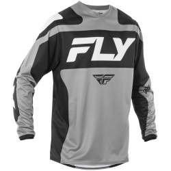 Dres F-16, FLY RACING - USA 2025 (šedá/černá/bílá)
