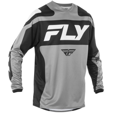 Dres F-16, FLY RACING - USA 2025 (šedá/černá/bílá)