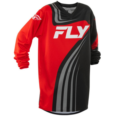 Dres F-16, FLY RACING - USA 2025 dětské (černá/červená/bílá)